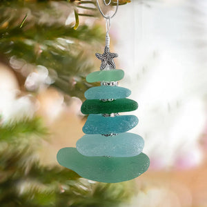 Sea Glass Christmas Tree Ornament