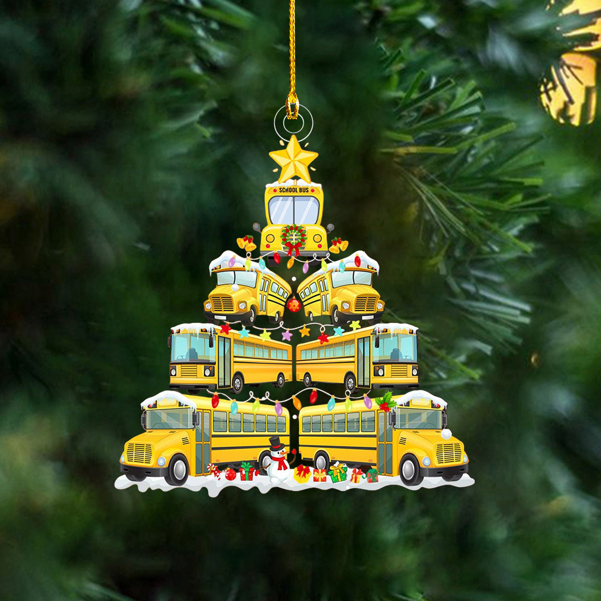 School Bus Ornament - Perfect Gift For Bus Driver