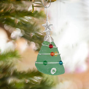 Sea Glass Christmas Tree Ornament