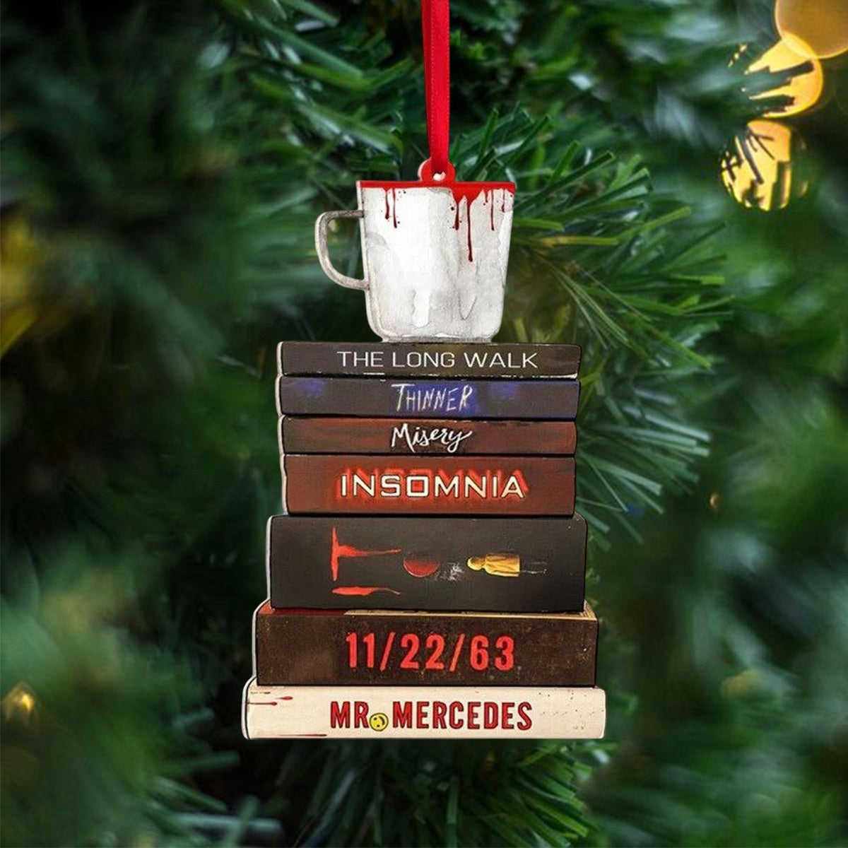 Stephen King Collection Book Ornament, Book Lover