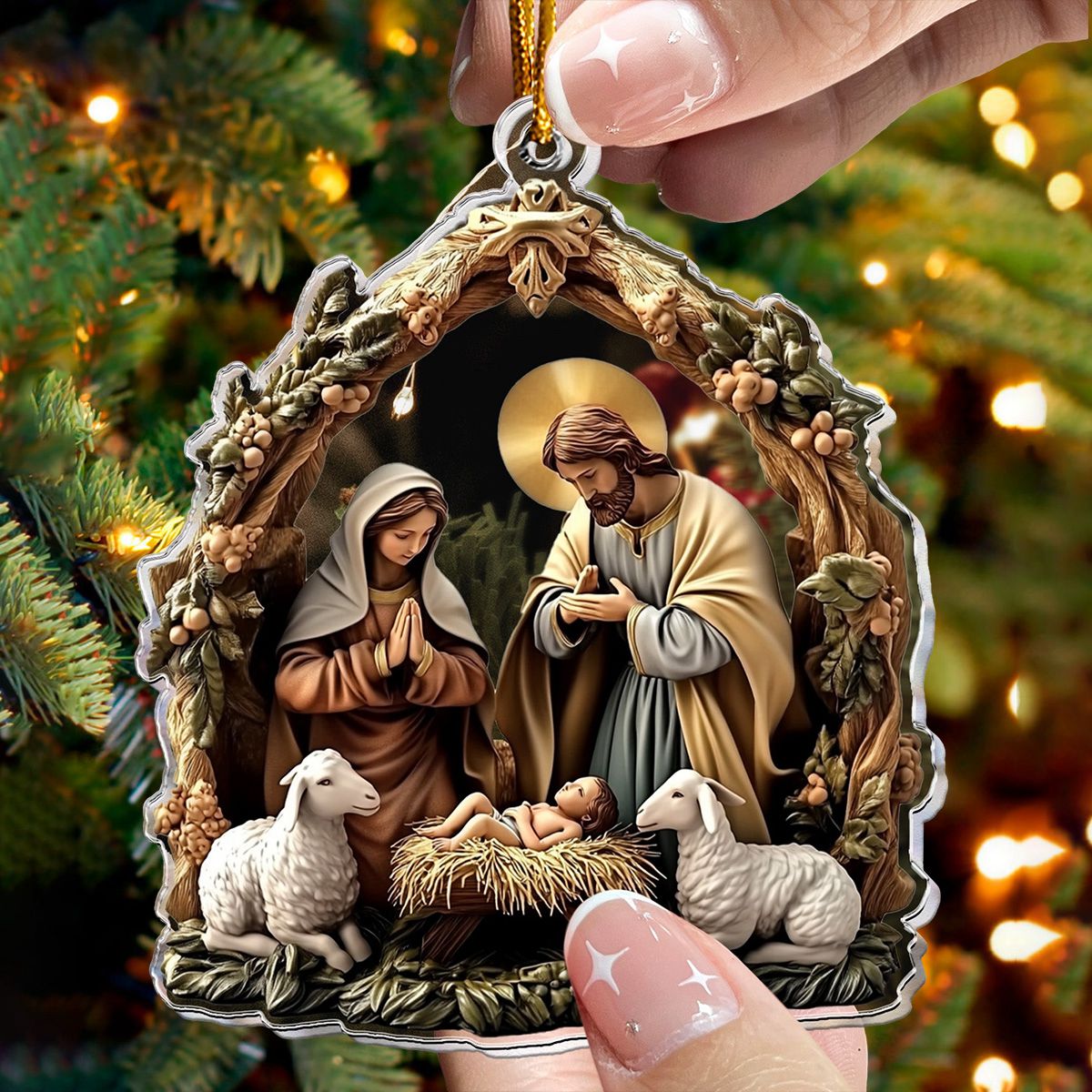 Birth Of Jesus Christmas Ornament