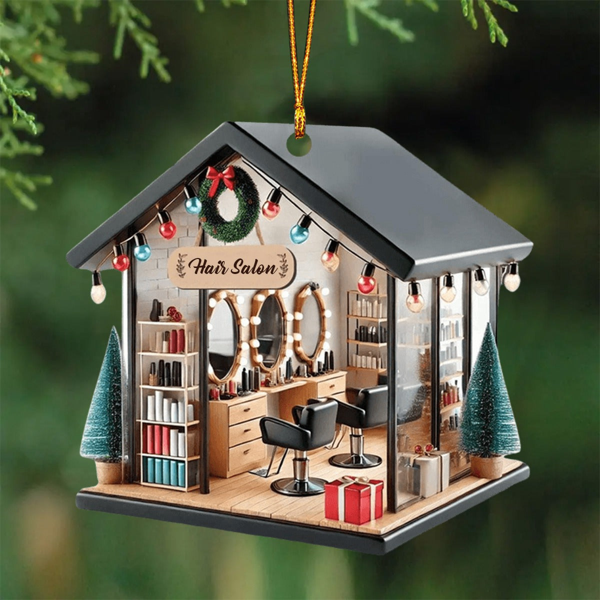 Hair Stylist Christmas Ornament, Hairdresser Gifts, Christmas Decor Hair Salon