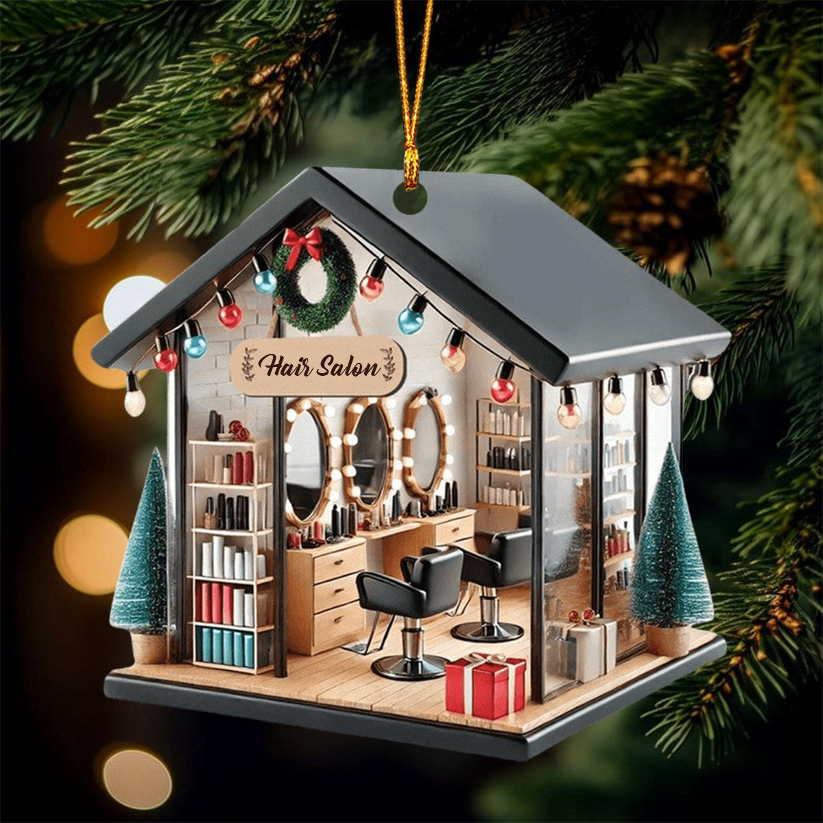 Hair Stylist Christmas Ornament, Hairdresser Gifts, Christmas Decor Hair Salon