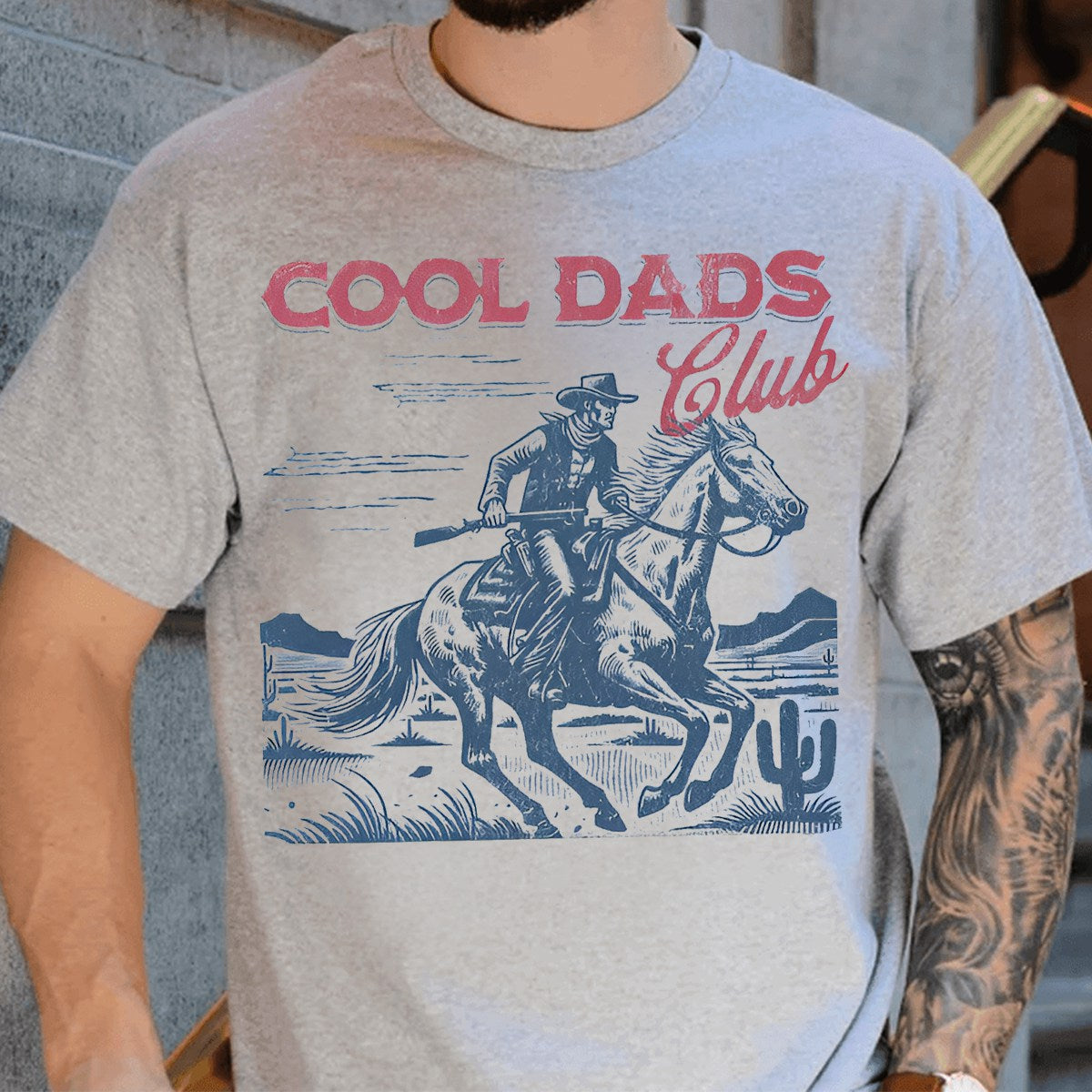 Cool Dads Club Shirt, Cowboy T-Shirt - Funny Husband Shirt, Gift for Him, Father's Day Gift