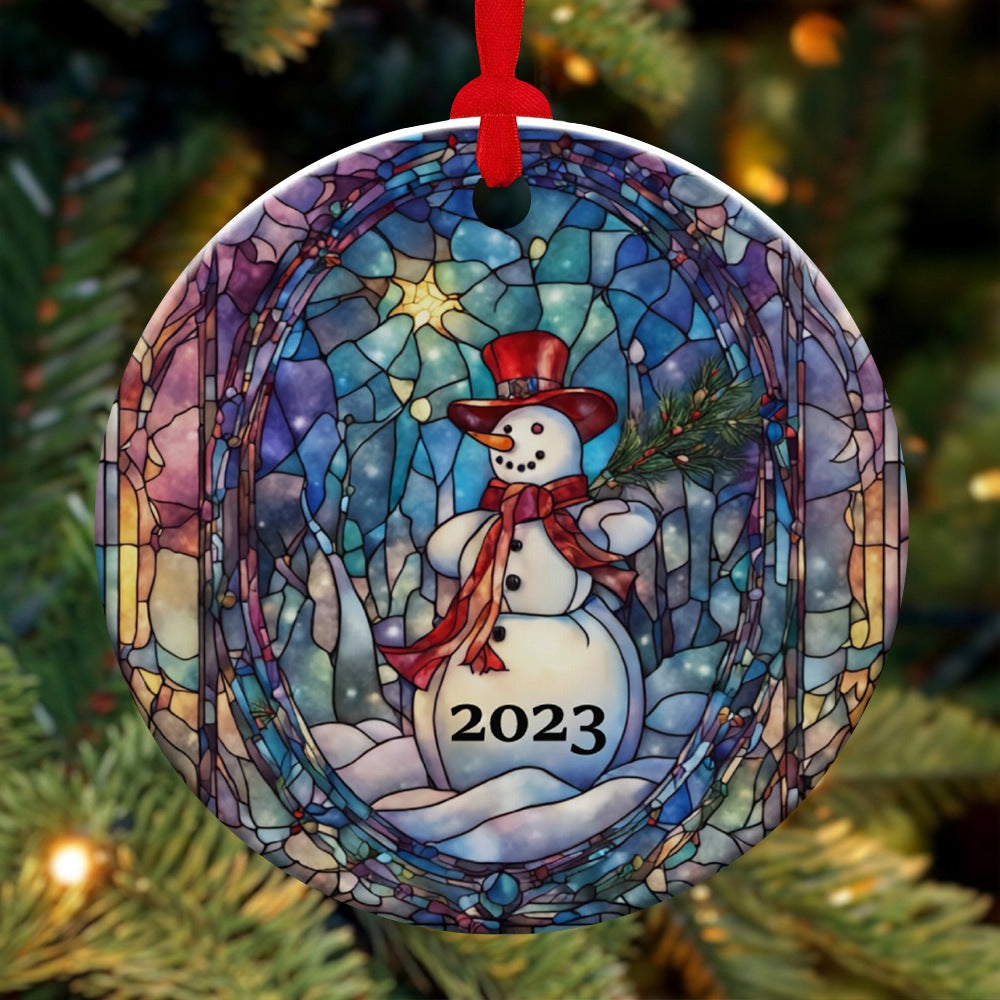 Snowman 2023 Ornament, Christmas Decoration, Holiday Gift Idea, Gift Idea, Xmas Tree