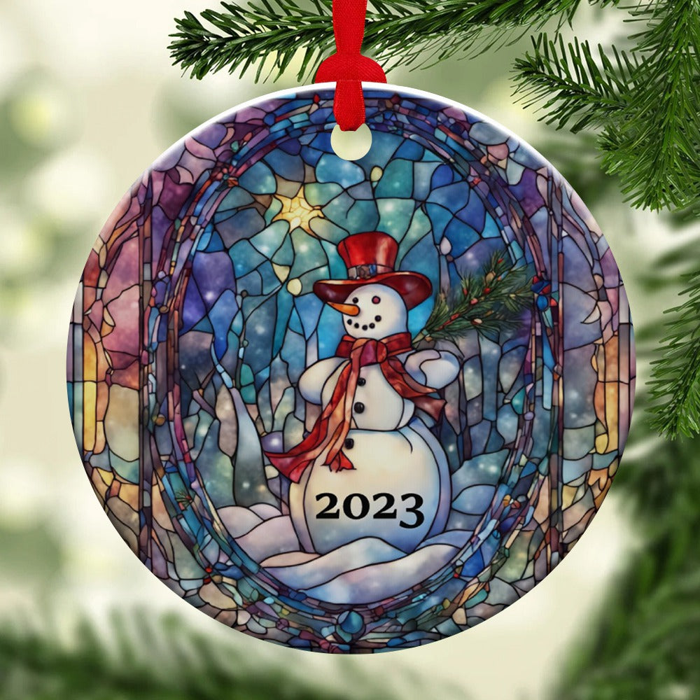 Snowman 2023 Ornament, Christmas Decoration, Holiday Gift Idea, Gift Idea, Xmas Tree