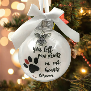 Pet Memorial Decoration Ball Christmas In Heaven Memorial Ornament