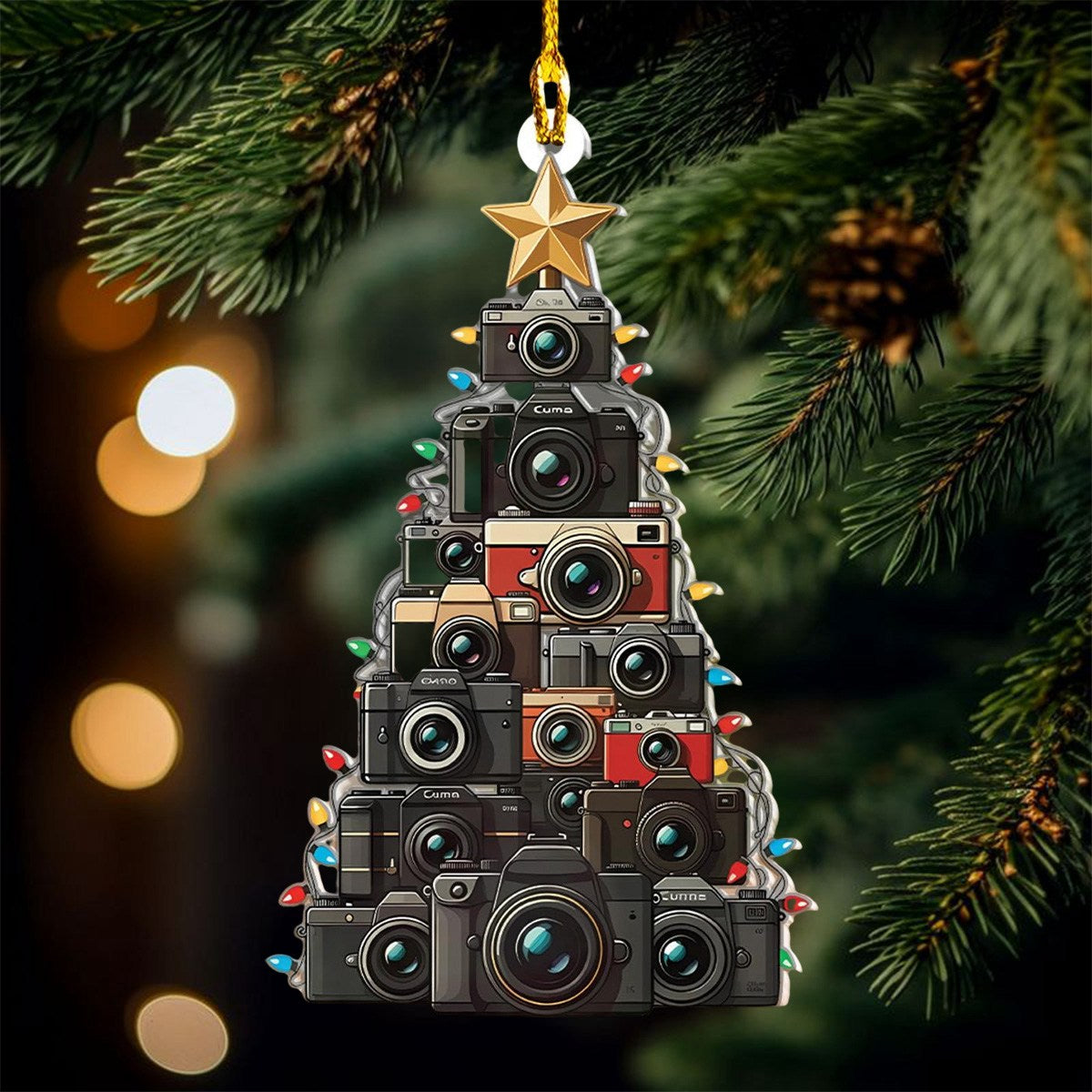 Digital Cameras Christmas Tree Ornament, Perfect Gift For Photographers