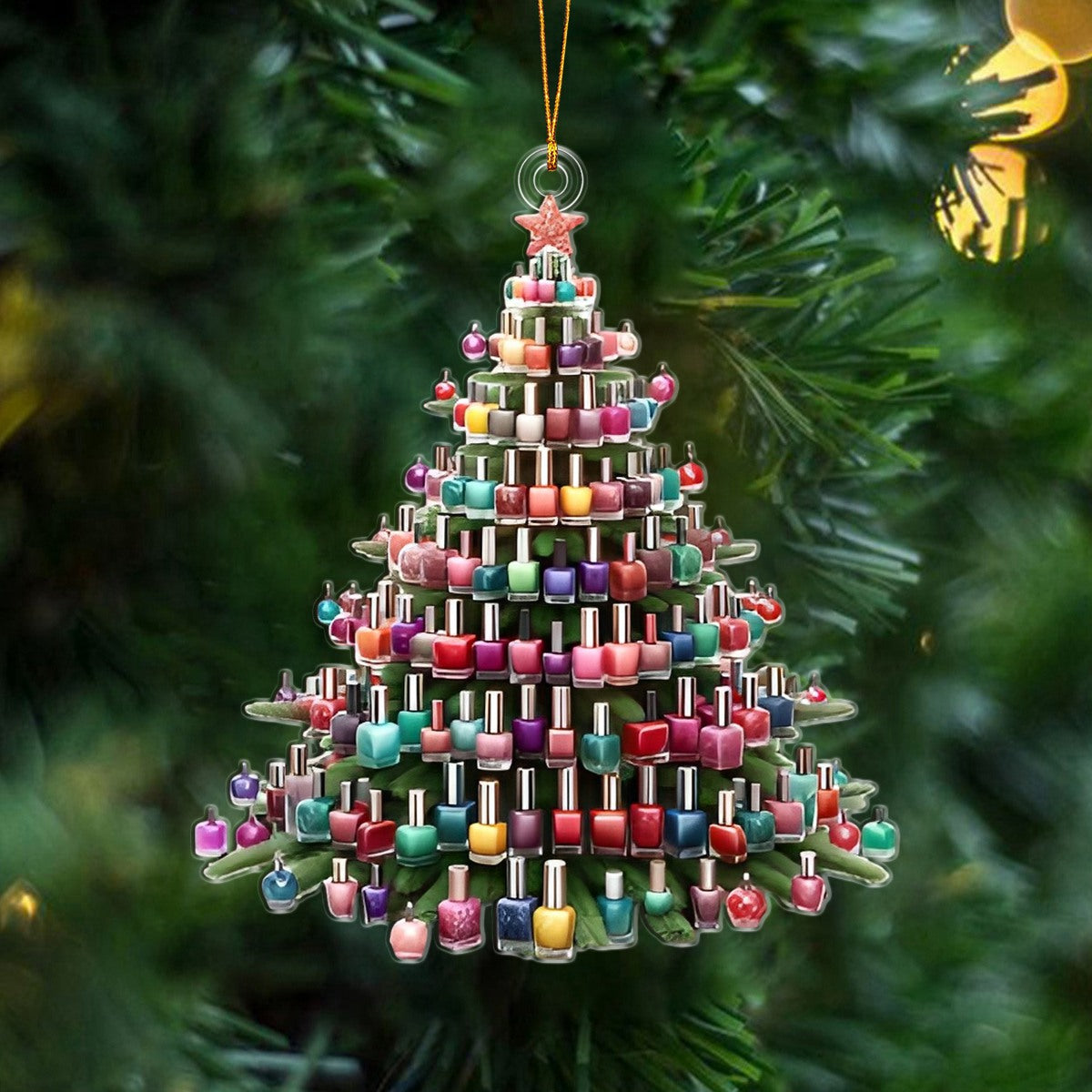 Nail Artist Christmas Ornament, Gift For Nail Enthusiasts