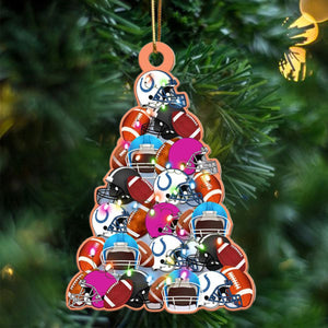 American Football Christmas Tree Ornament - Perfect Gift For American Football Lovers