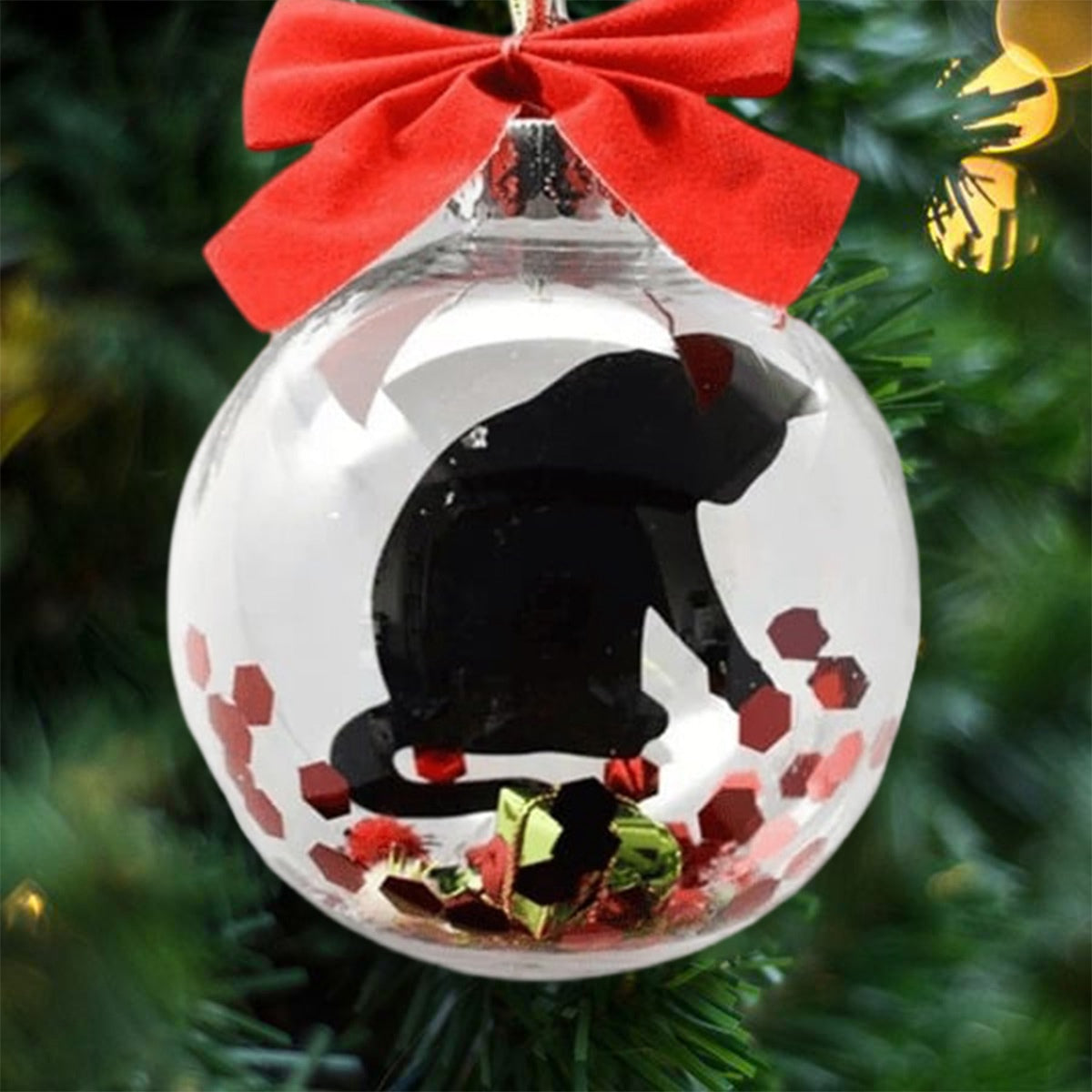 Fun Christmas Tree Ornament, Mini Wrapped PVC Transparent Ball Ornament, Suitable For Family Christmas Gifts