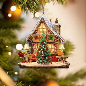 Beautiful Christmas House Ornament, Perfect Gift For Christmas