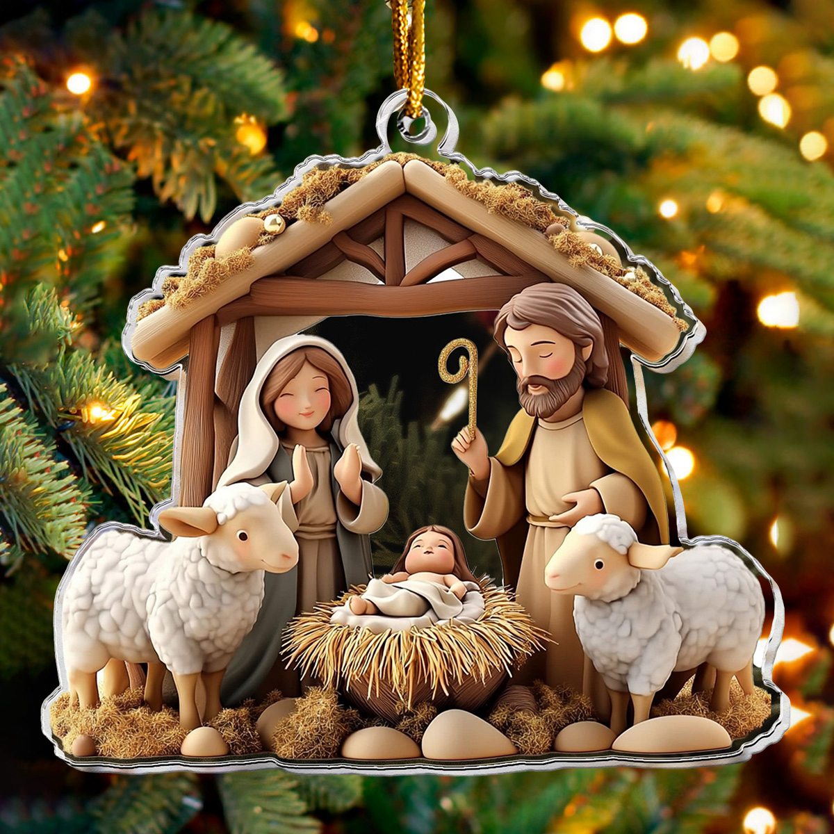 Christmas Nativity Scene Ornament