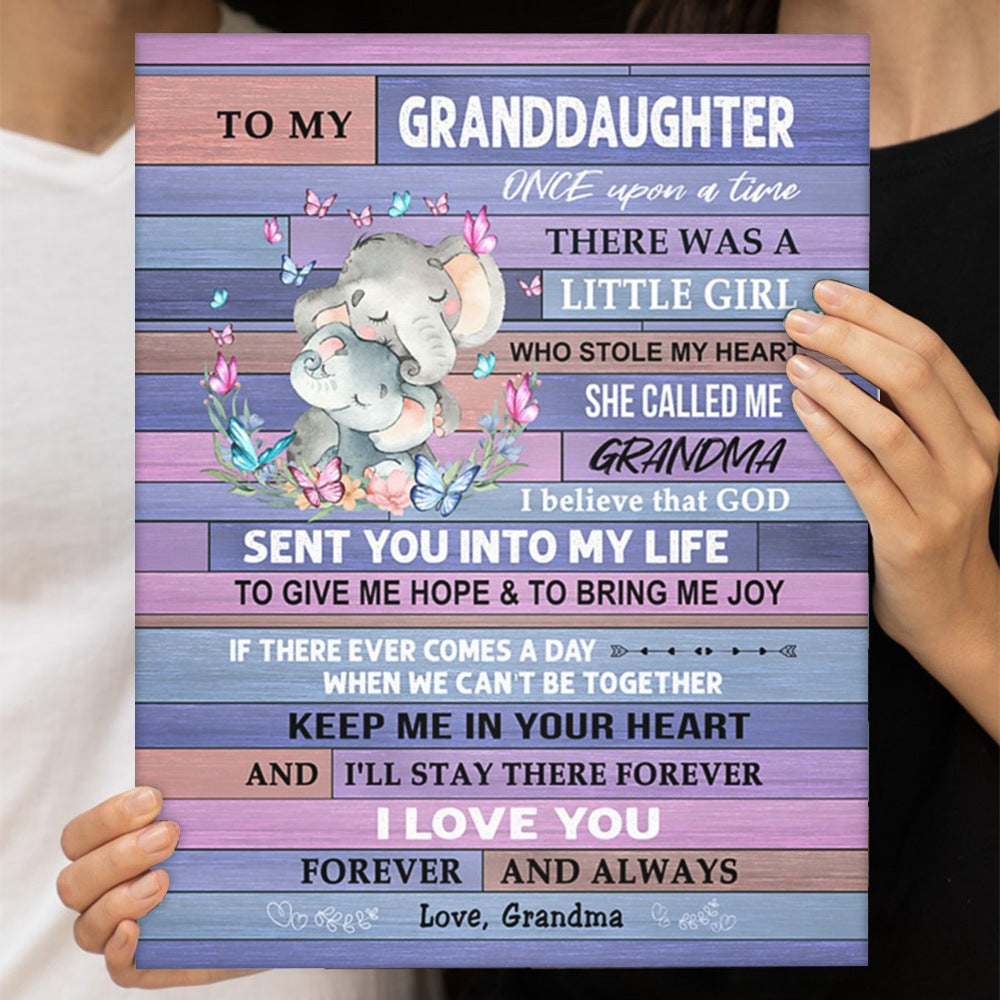 I Love You Forever And Always - Best Gift For Granddaughter Poster