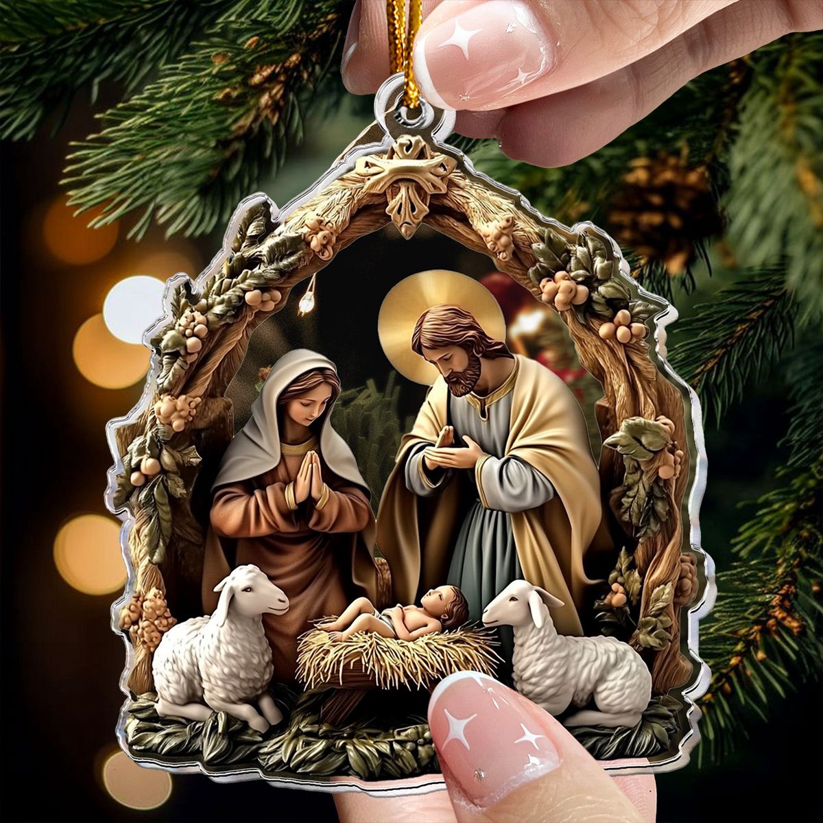 Birth Of Jesus Christmas Ornament