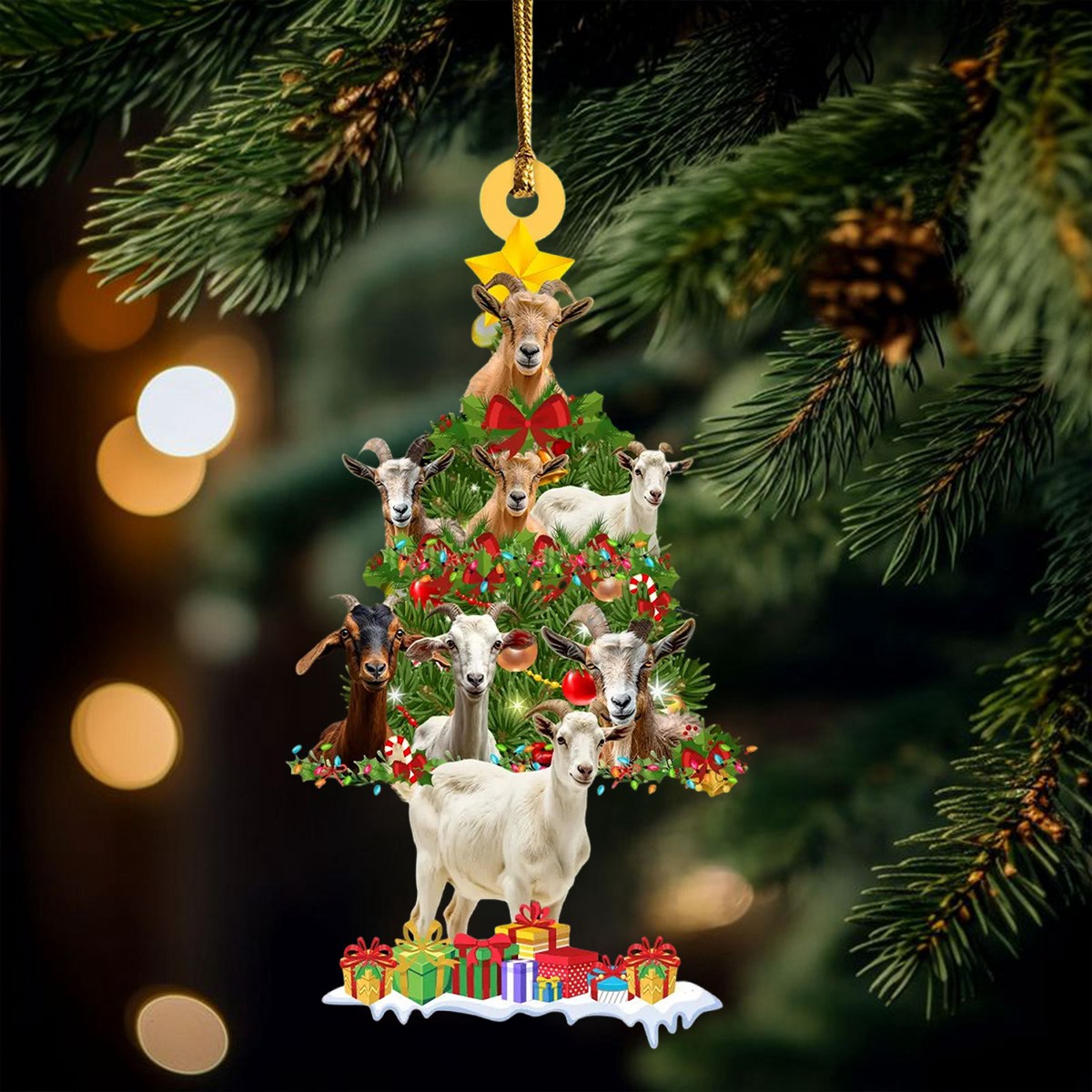 Goat Christmas Ornament - Perfect Gift For Goat Lovers