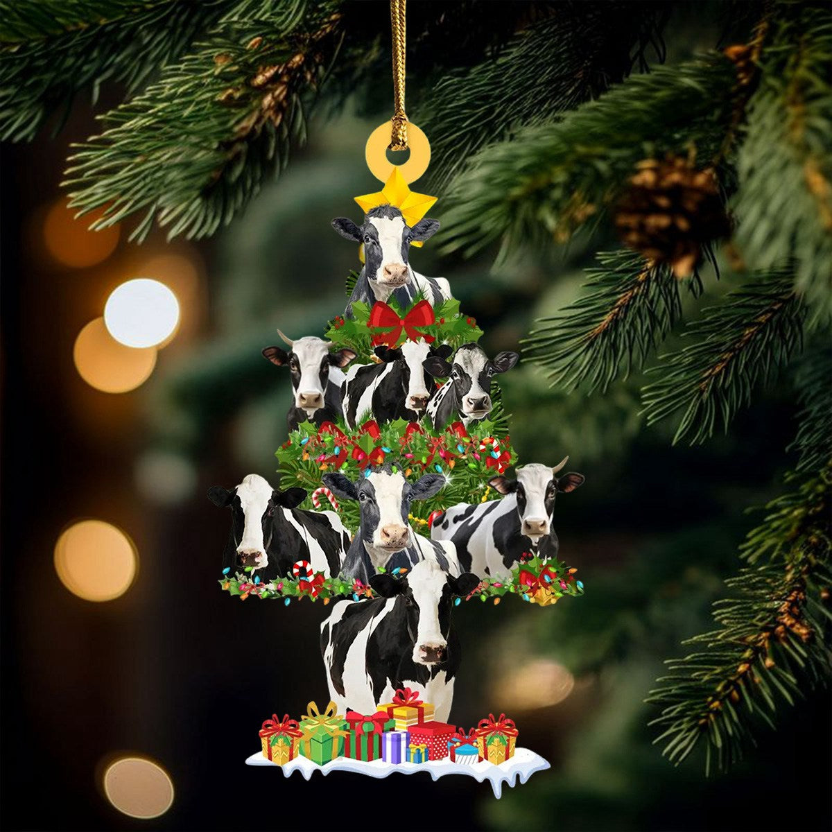 Holstein Christmas Ornament - Perfect Gift For Holstein Lovers