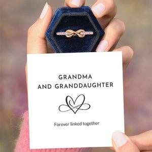 To My Granddaughter "Forever Linked Together" Ring