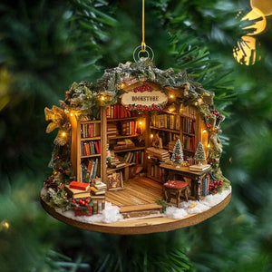 Book Store Romance Ornament, Perfect Gift For Book Lovers