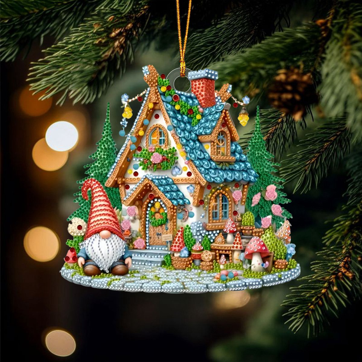 Dwarf Christmas House Ornament, Perfect Gift For Christmas
