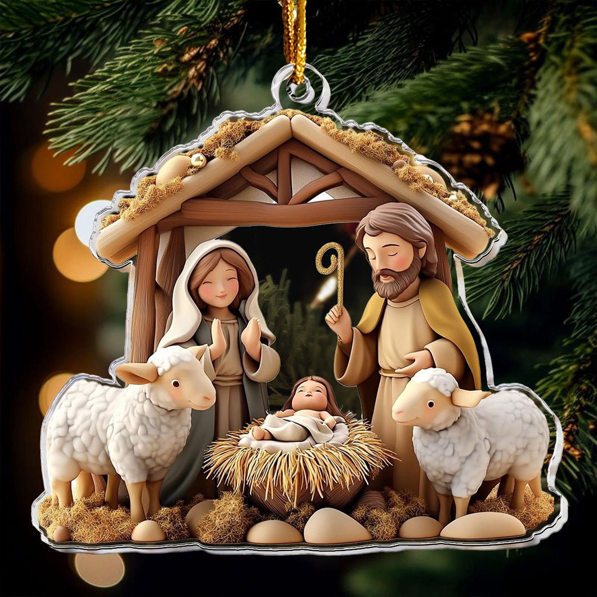 Christmas Nativity Scene Ornament