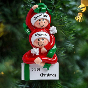 Personalized Handwritten Ornament for Couples Christmas Xmas Tree Decoration Ornament