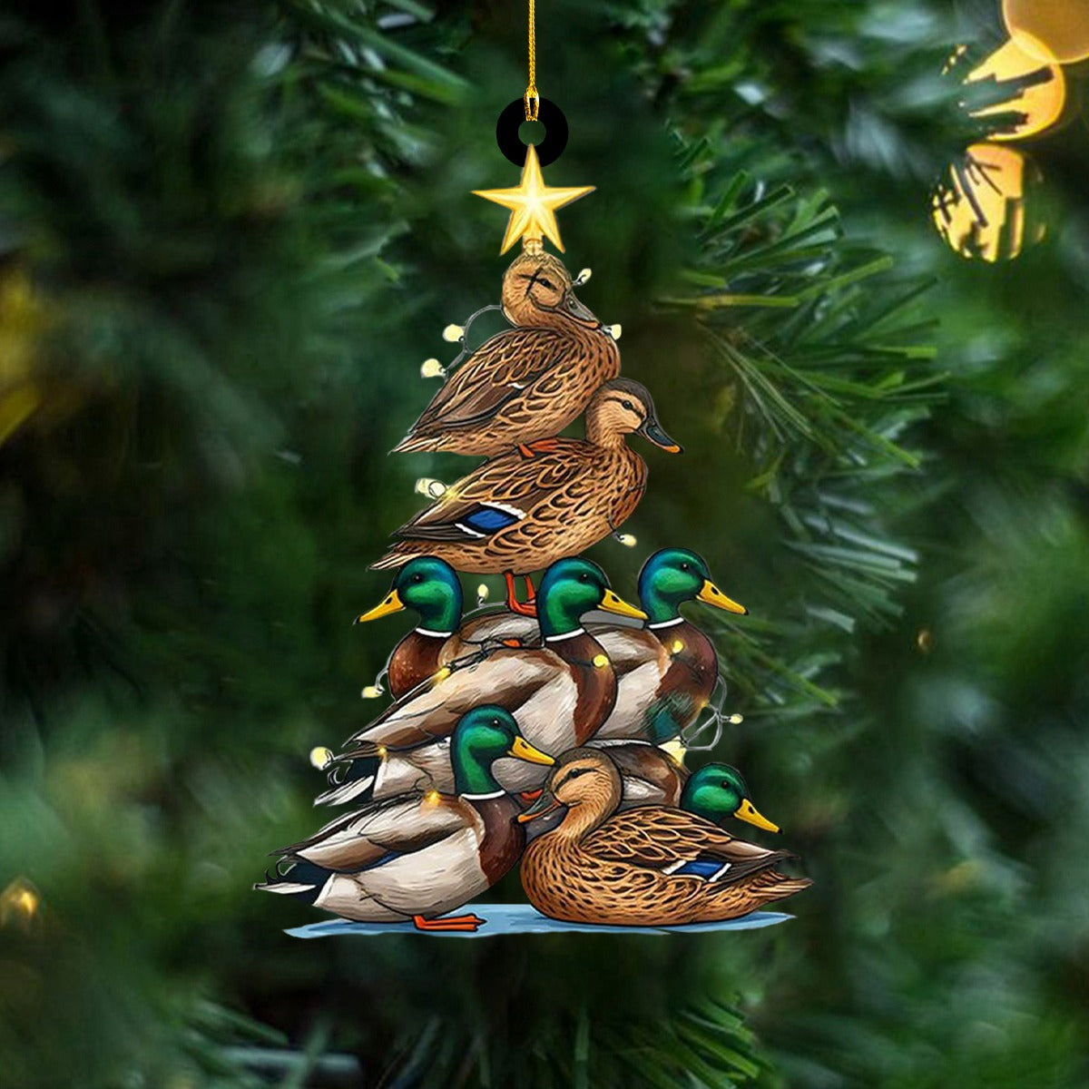 Mallard Duck Tree Christmas Ornament - Hunting Duck Ornament