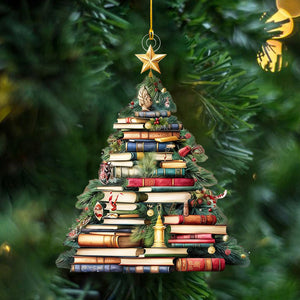 Book Christmas Tree Ornament, Book Lover Gift, Book Club Ornament