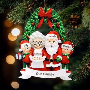 Personalized Handwritten Grandparents And Grandkids Christmas Xmas Tree Decoration Ornament