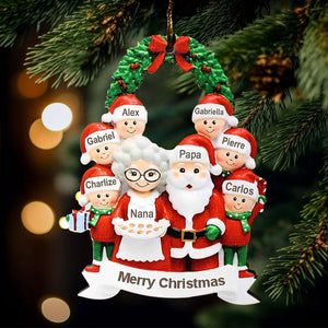 Personalized Handwritten Grandparents And Grandkids Christmas Xmas Tree Decoration Ornament