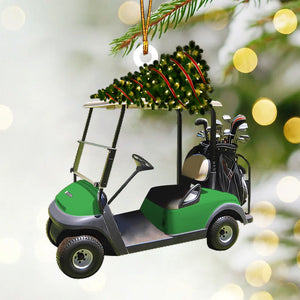 Riding Golf Christmas Ornament, Gifts For Golfer