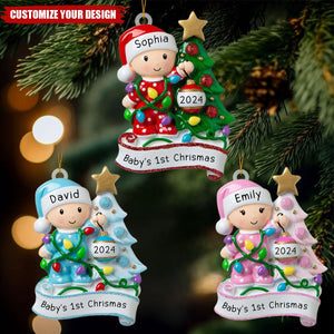 2024 Personalized Baby Boy Girl Decorating Tree Christmas Handwritten Ornament