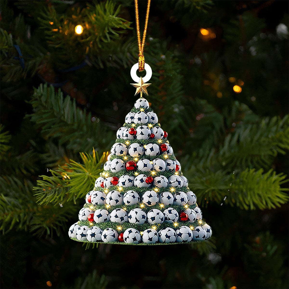 Soccer Christmas Tree Ornament, Soccer Team Gift, Perfect Gift For Soccer Lovers