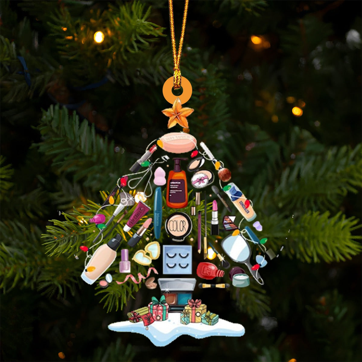 Makeup Artist Christmas Tree Ornament, Makeup Christmas Gift