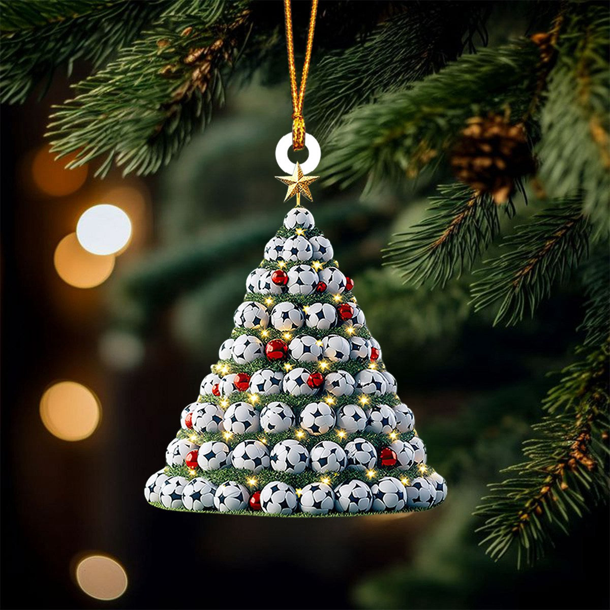 Soccer Christmas Tree Ornament, Soccer Team Gift, Perfect Gift For Soccer Lovers