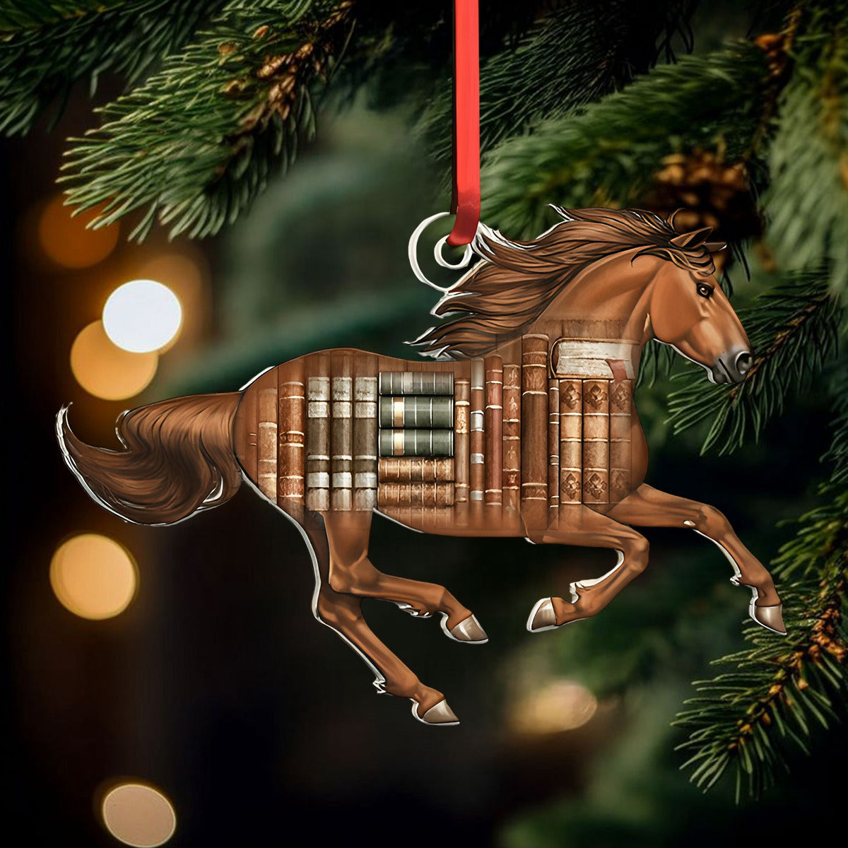 Horse Book Ornament - Gift For Book Lovers- Christmas Gift