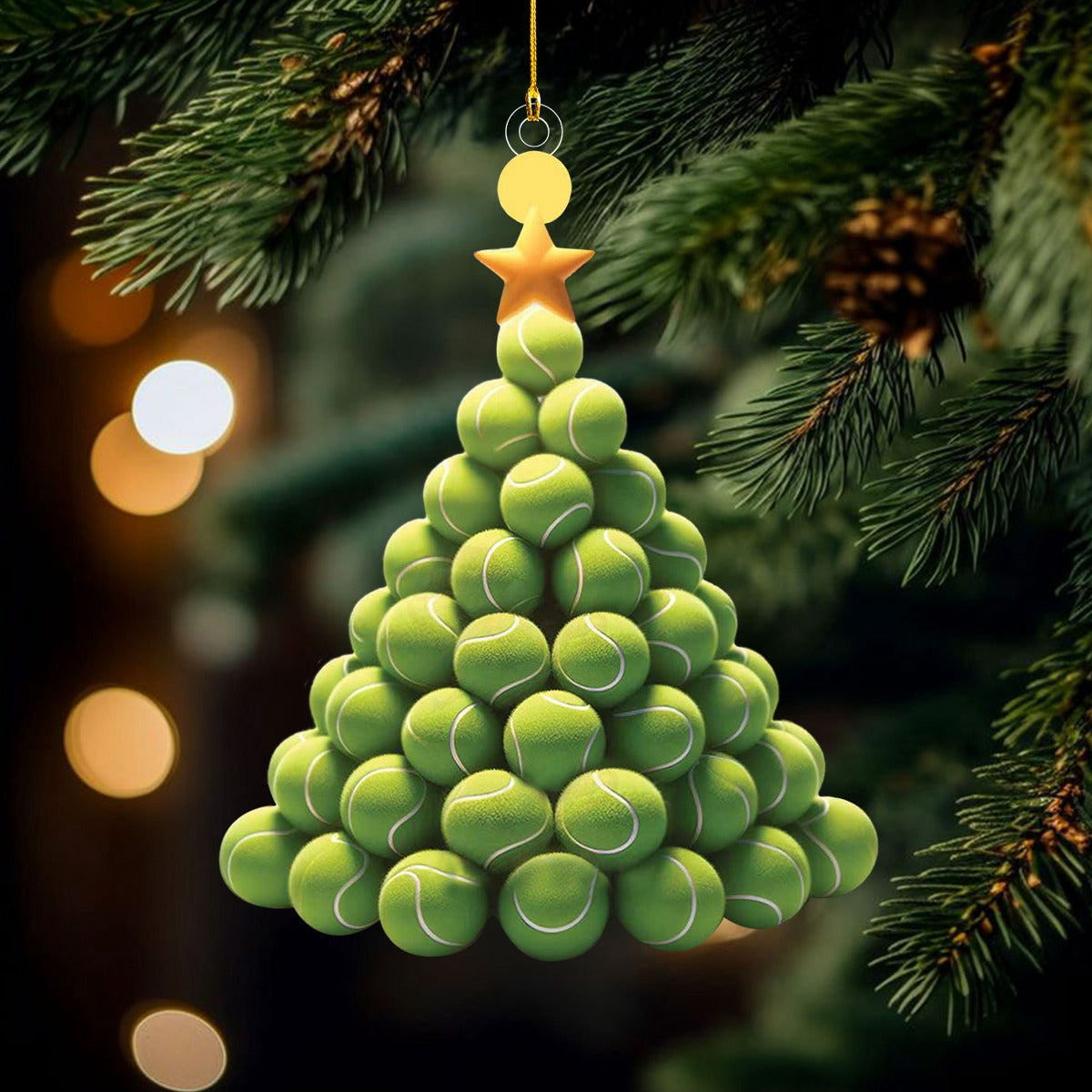 Tennis Christmas Tree Ornament - Perfect Gift For Tennis Players