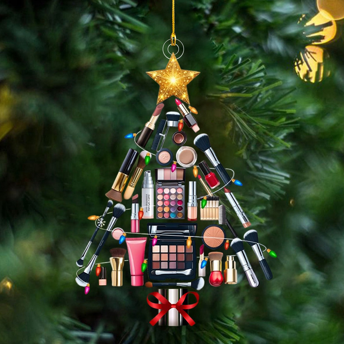 Makeup Artist Christmas Tree Ornament, Beauty Influencer Gift