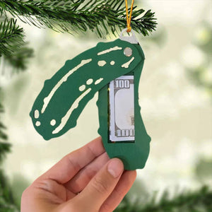 2024 Christmas Ornament - Christmas Pickle Money Holders