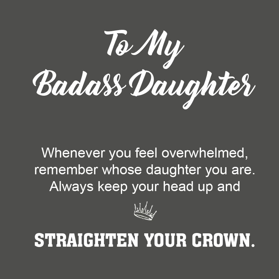 To My Badass Daughter - Crown Dance Necklace