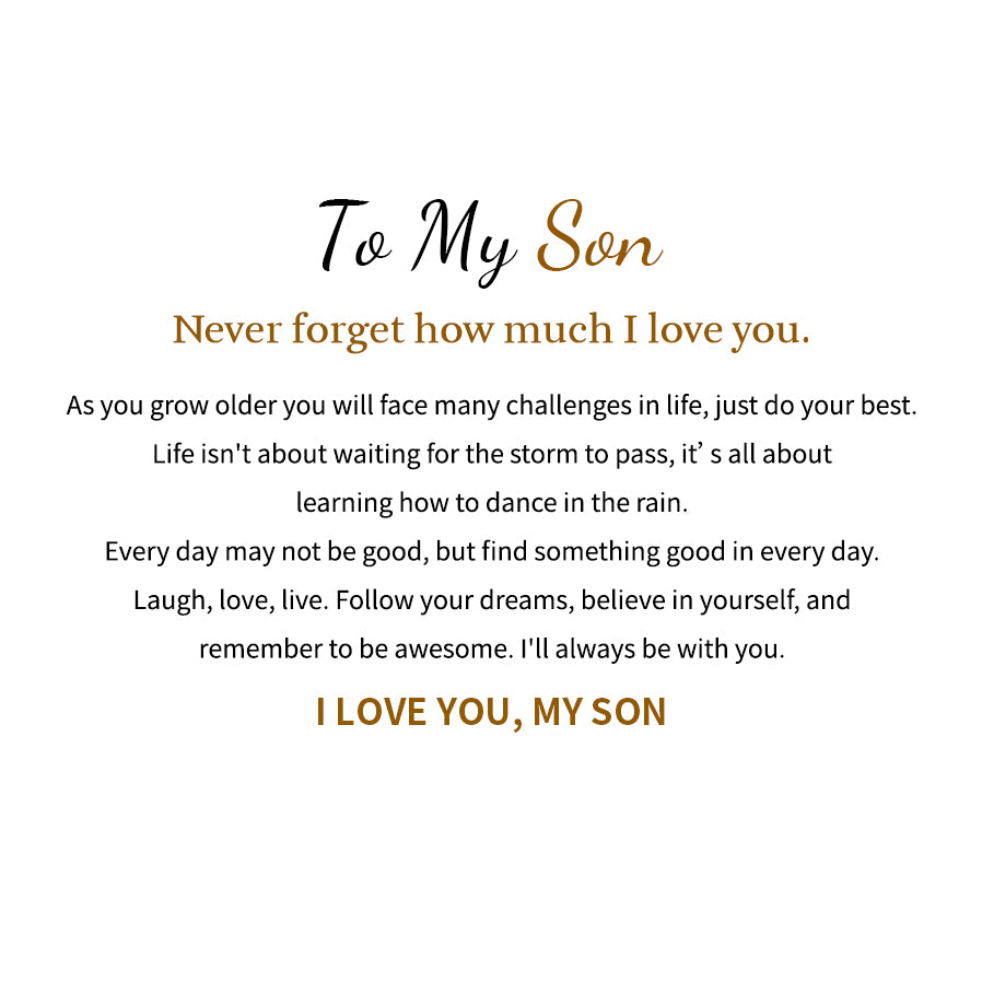 For Son - I Love You - Morse Code Bracelet