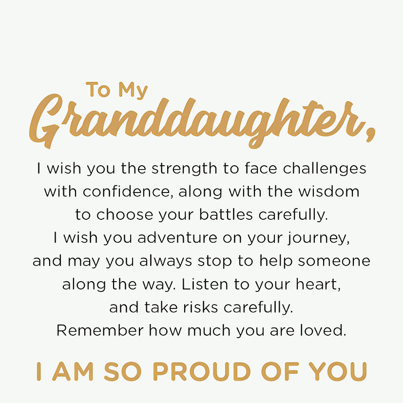 To My Granddaughter, I Am So Proud Of You Freshwater Pearl Necklace