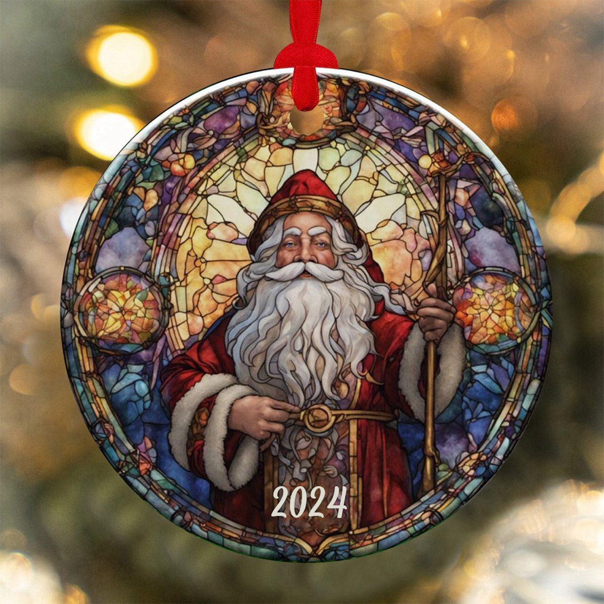 Santa 2023 Ornament, Christmas Decoration, Holiday Gift Idea, Gift Idea, Xmas Tree