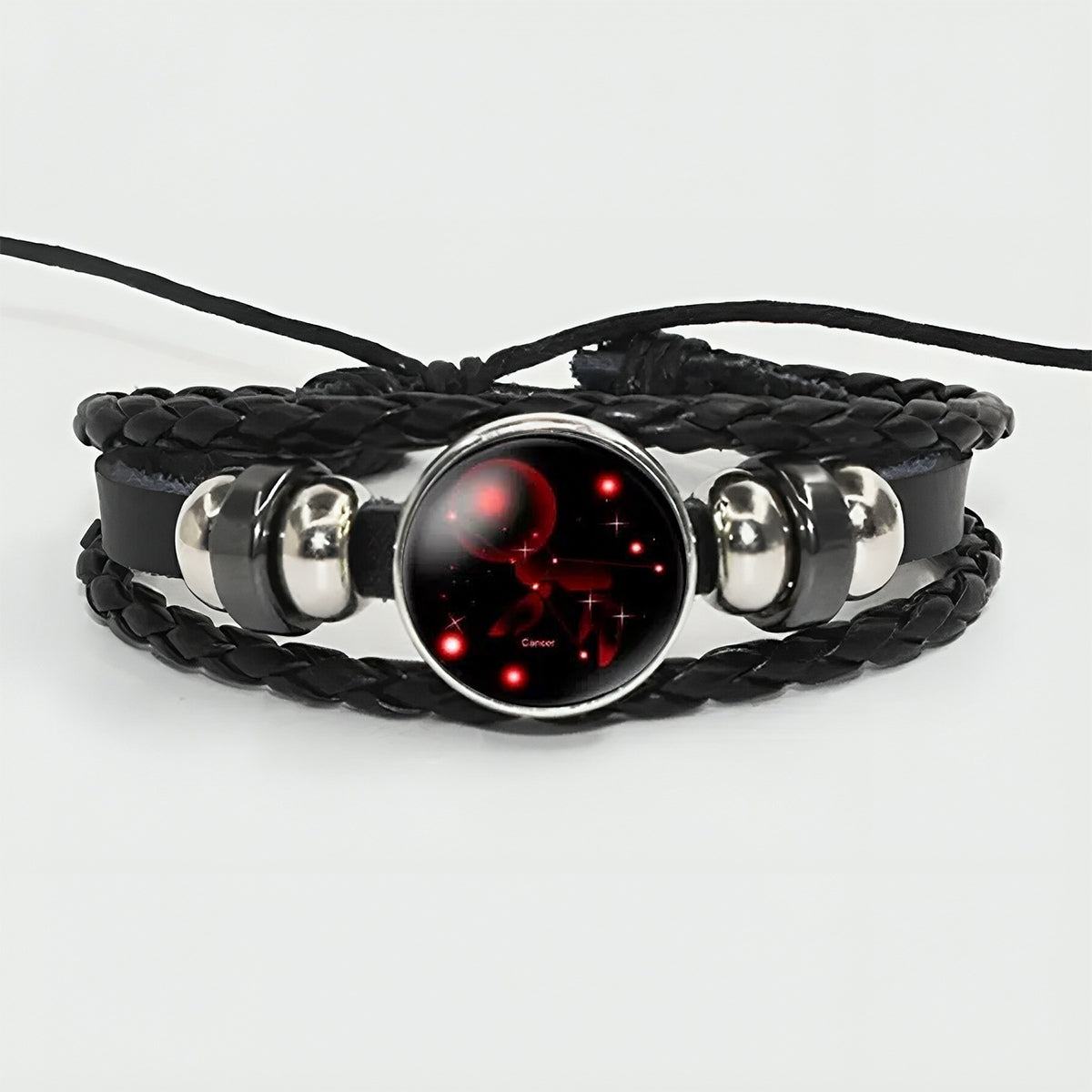 Zodiac Bracelet - Adjustable Leather Astrology Jewelry