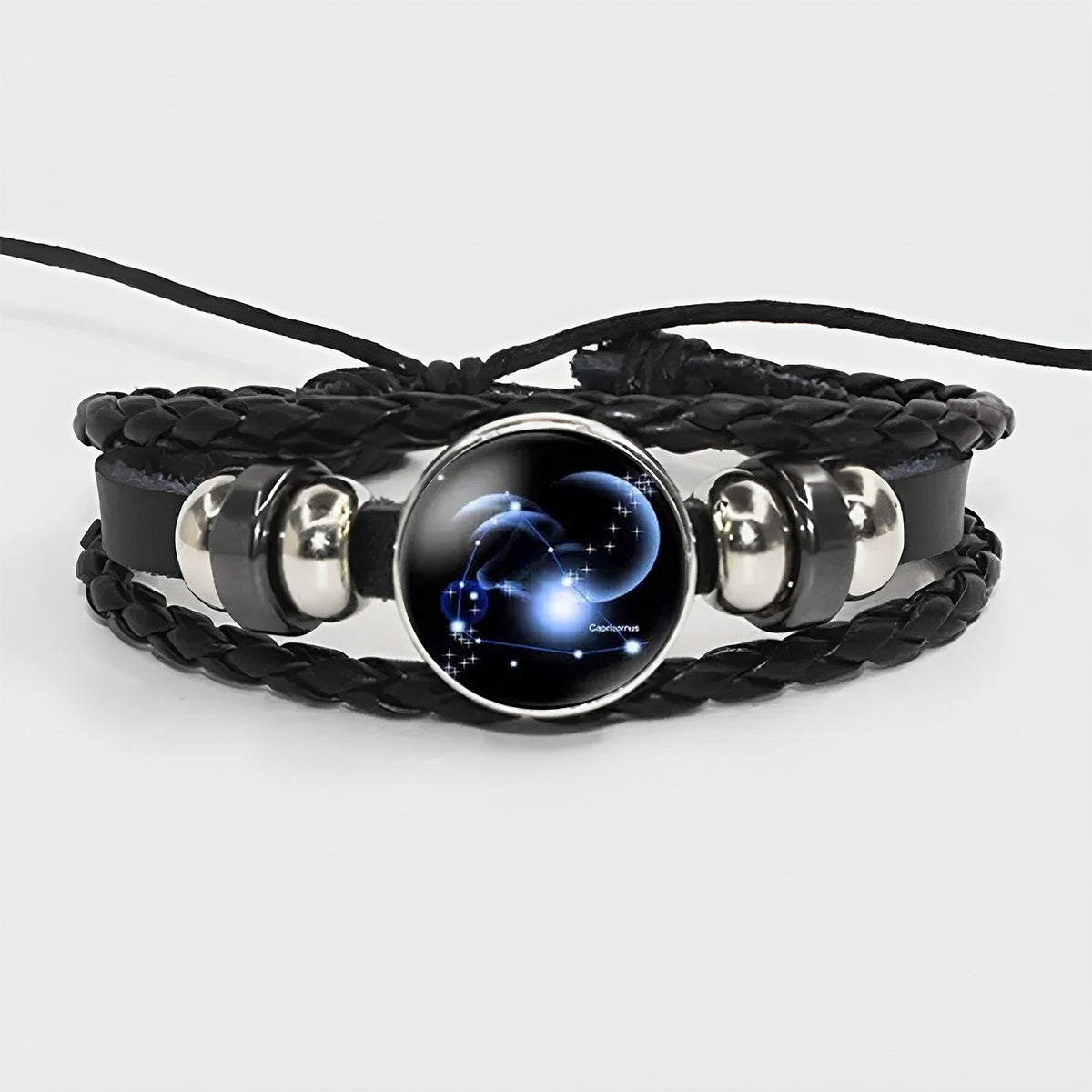 Zodiac Bracelet - Adjustable Leather Astrology Jewelry