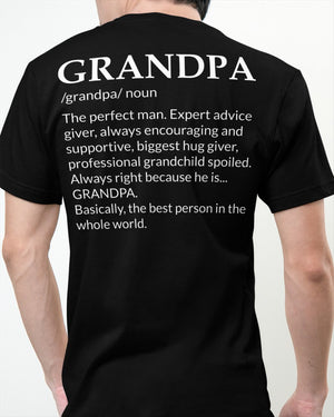 Grandpa Noun Language Definition - Special Gift For Grandpa Classic T-Shirt