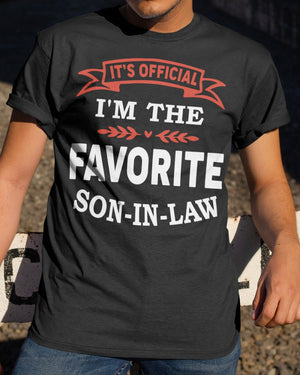 It's Official I'm The Favorite Son-In-Law - Lovely Gift For Son-In-Law Classic T-Shirt