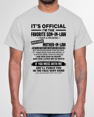 It's Official I'm The Favorite Son-in-law - Best Gift For Son-in-law Classic T-Shirt