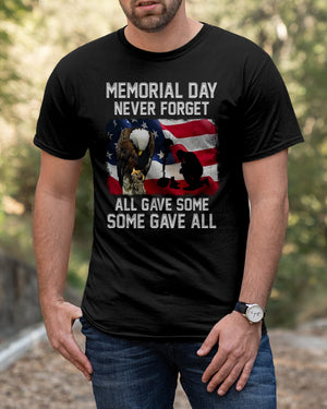 Memorial Day Never Forget All Gave Some Some Gave All Classic T-Shirt