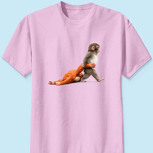 Monkey Punch Graphic Shirt, Viral Baby Monkey, Animal Lover Gift